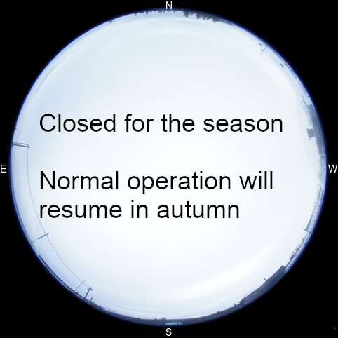 Out of season, normal operation resumes in autumn